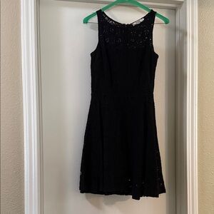 Black Lace Sleeveless Dress